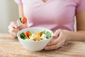 healthy food, fruits, veggies, oatmeal